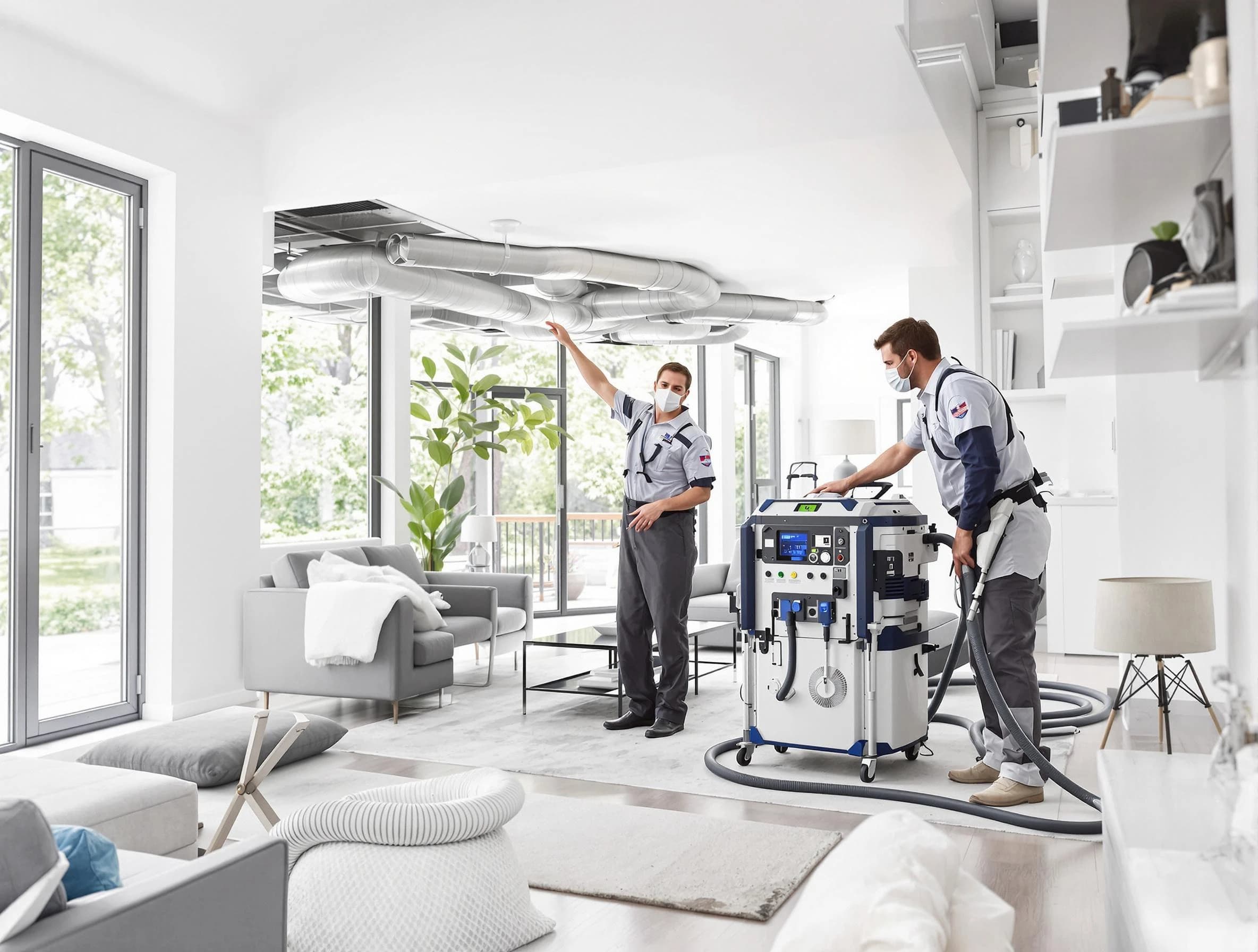 Methuen Town Air Duct Cleaning professional conducting pure air duct cleaning with state-of-the-art equipment in Methuen Town