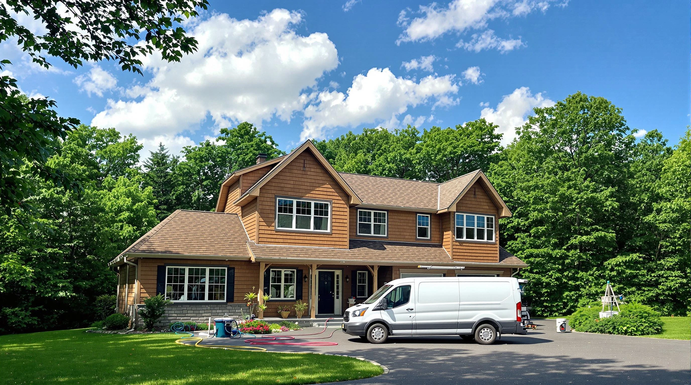 Methuen Town Air Duct Cleaning air duct cleaning crew working in North Andover, MA