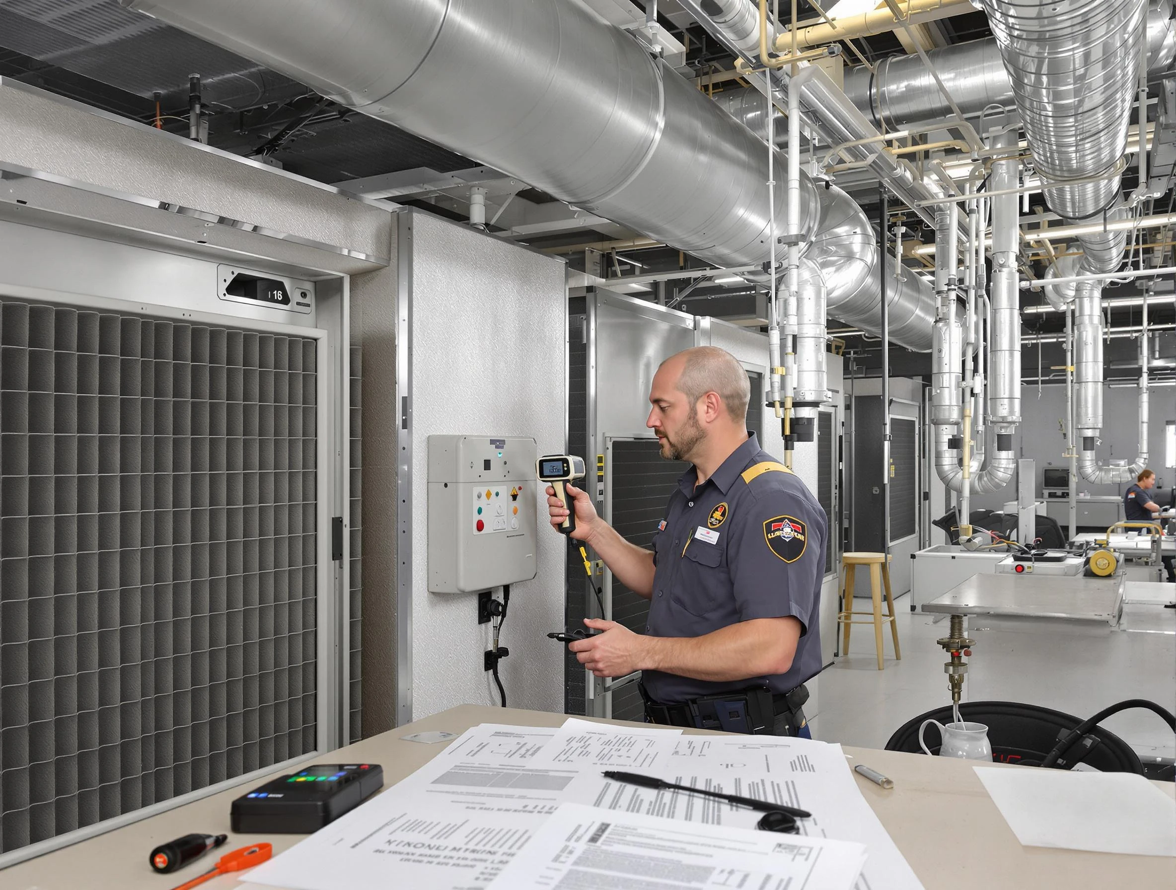 Professional filter system inspection by Methuen Town Air Duct Cleaning in Methuen Town